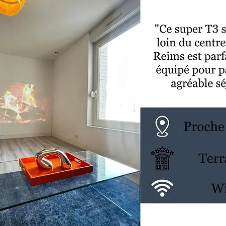 Laon T3 Moderne Terrasse Et Babyfoot Proche Centre *